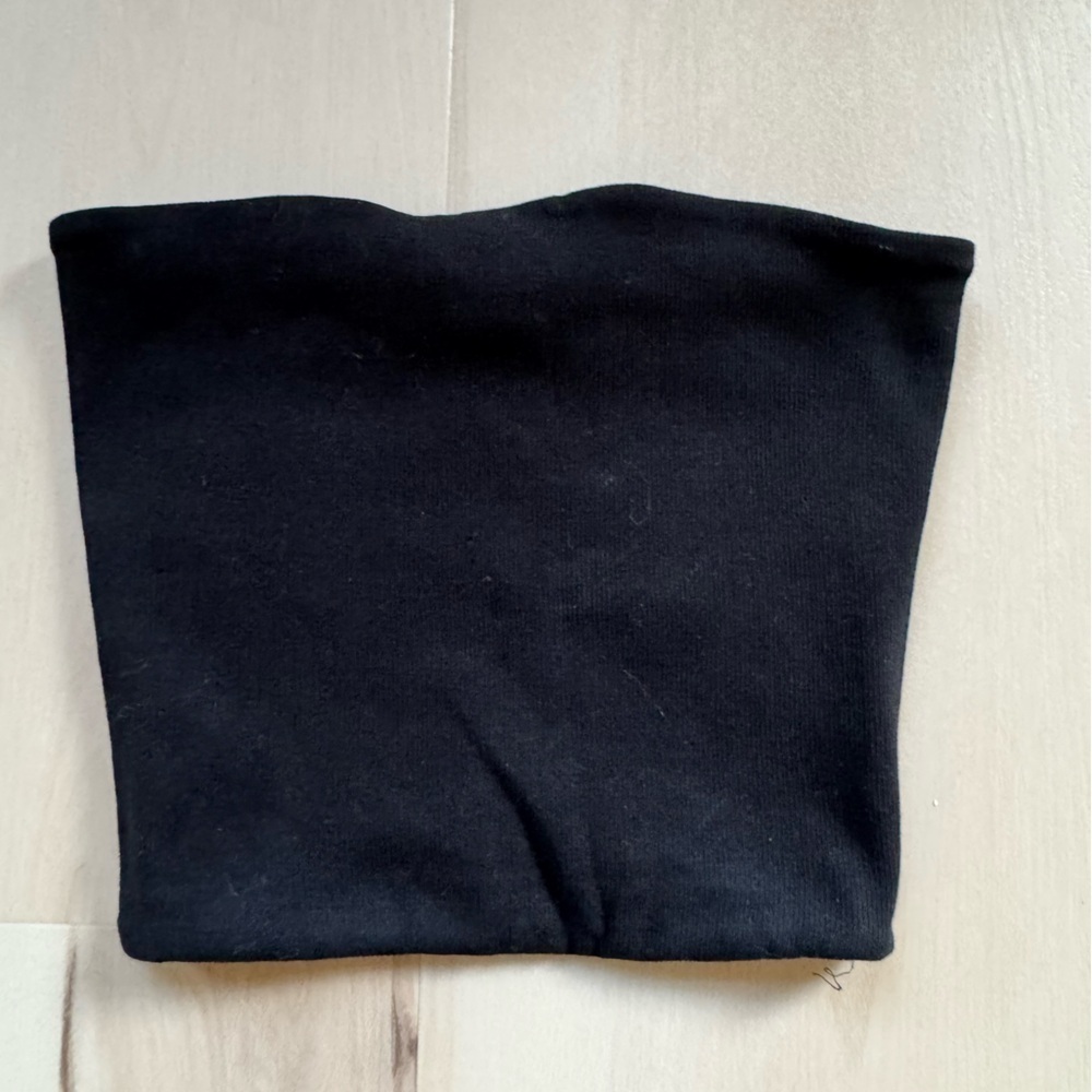 Zara Cropped Ribbed Tube Top | S - Picture 2 of 3